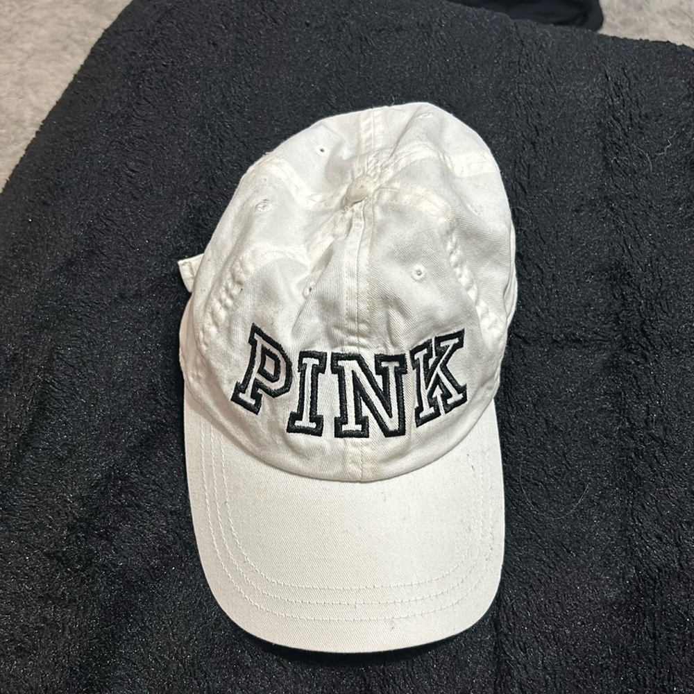 White PINK hat
